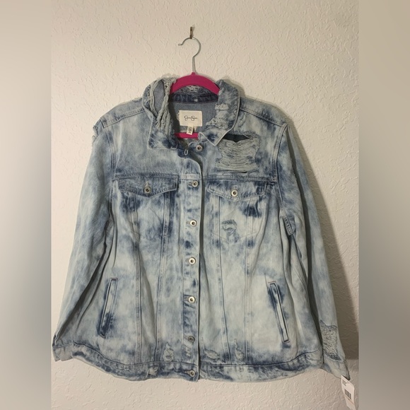Jessica Simpson… Distressed Denim Jacket - Picture 1 of 3